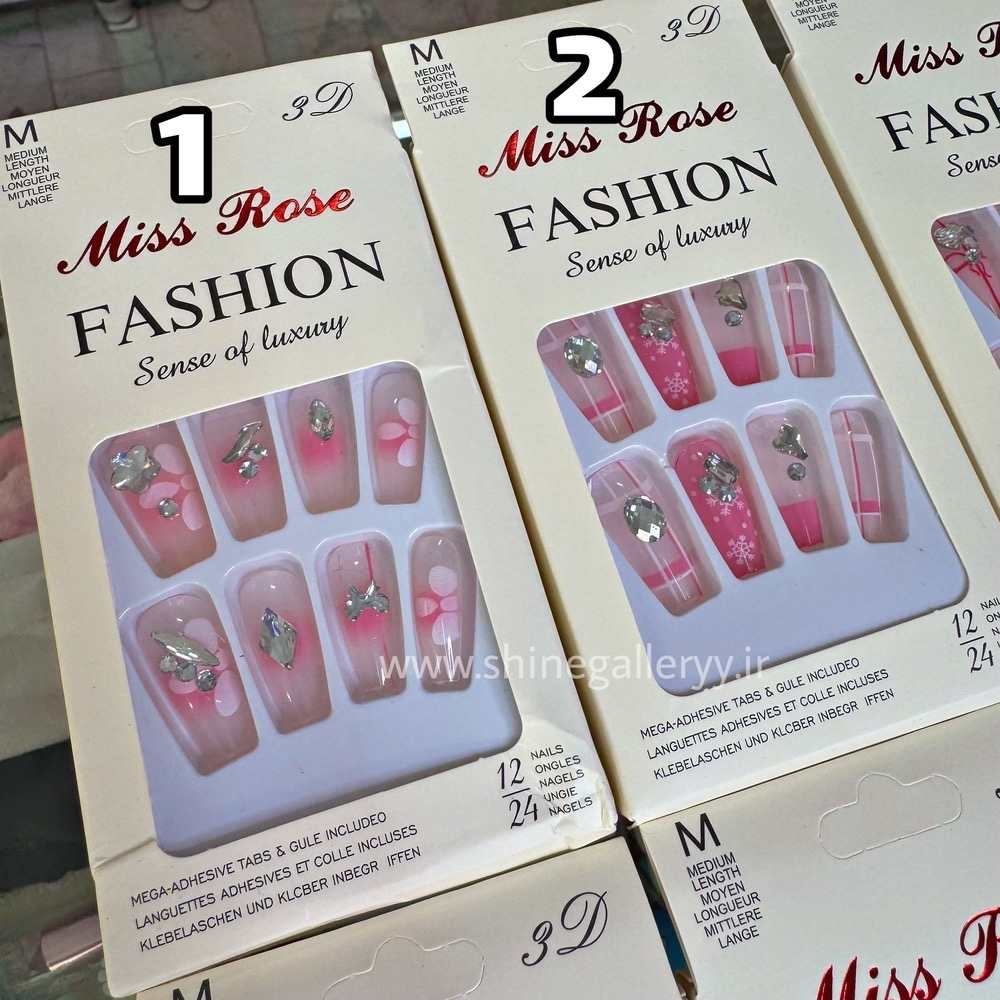  ناخن مصنوعی نگین دار 