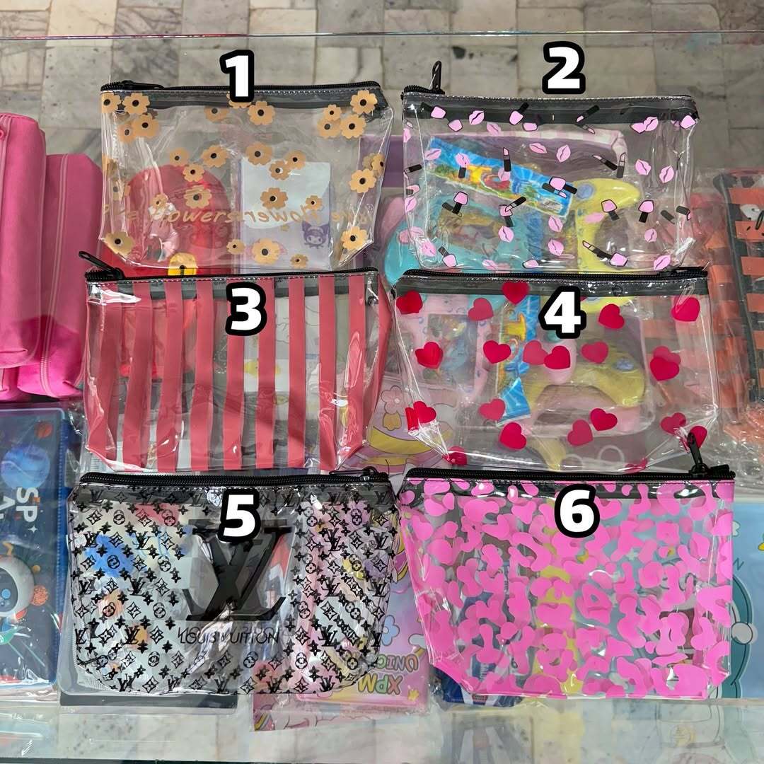  کیف آرایشی شفاف 